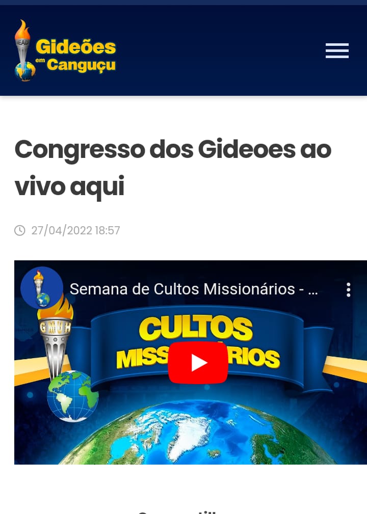 Marcos Feliciano no congresso dos Gideoes Camburiu SC.