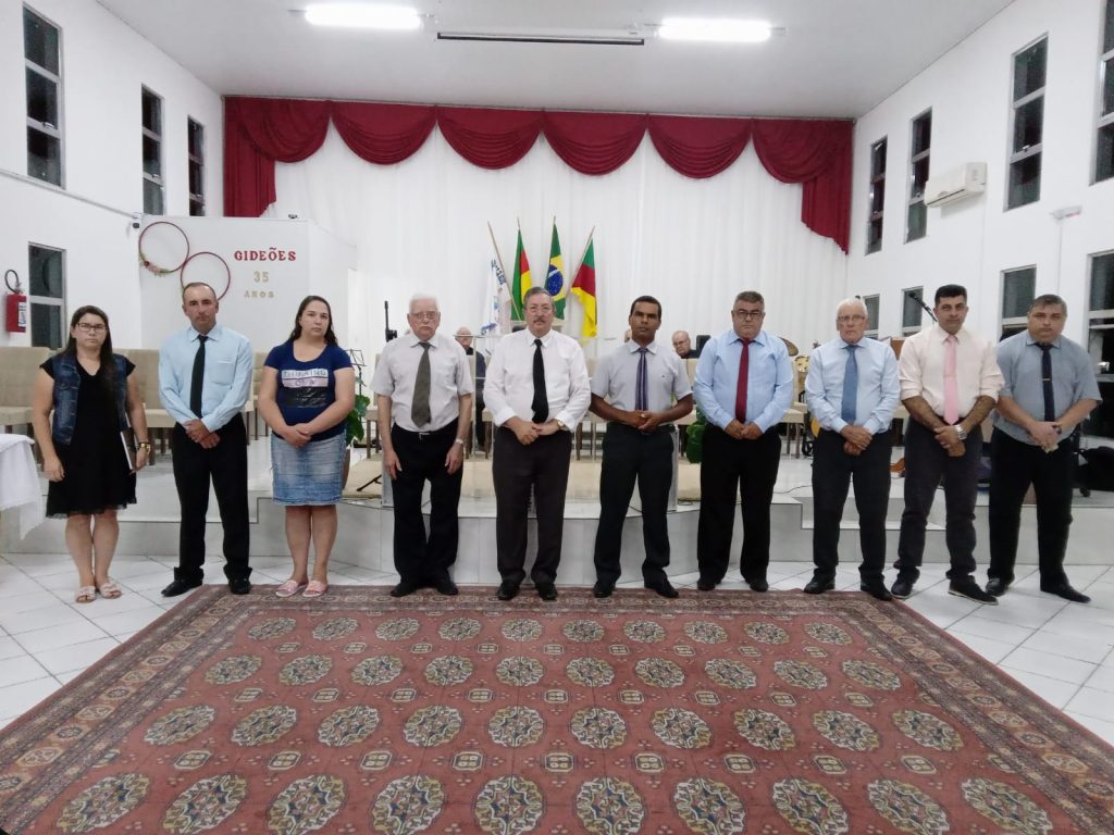 Nova diretoria da Igreja Assembleia de Deus Gideões 2023 e 2024 em Canguçu RS.